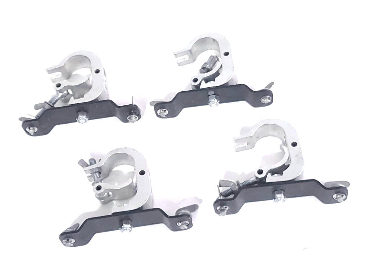 (2) High End Systems Solawash 19 LED Moving Head Light w/ (4) Mounting Brackets, (2) PSU Cables & (2) Safety Cables in Wheeled Hard Case