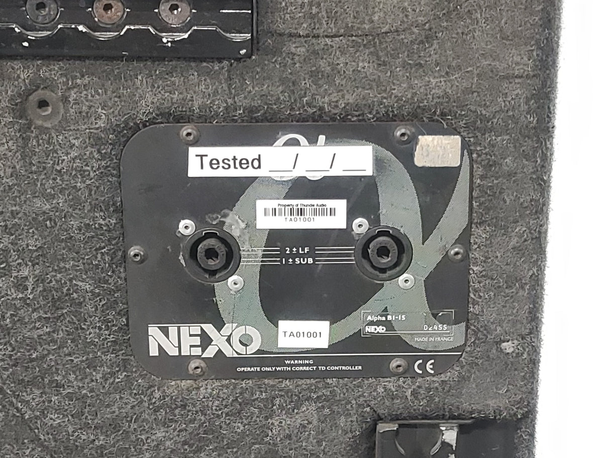 Nexo Alpha E B1-15 Bass Module Passive Loudspeaker