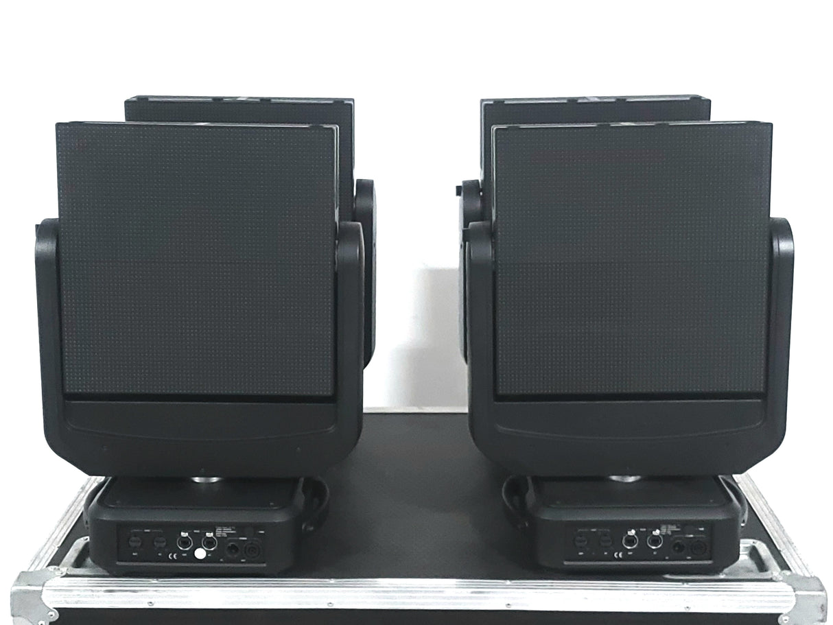 (4) Ayrton Dream Panel Twin Moving LED Lights w/ (4) PSU Cables in Wheeled Hard Case