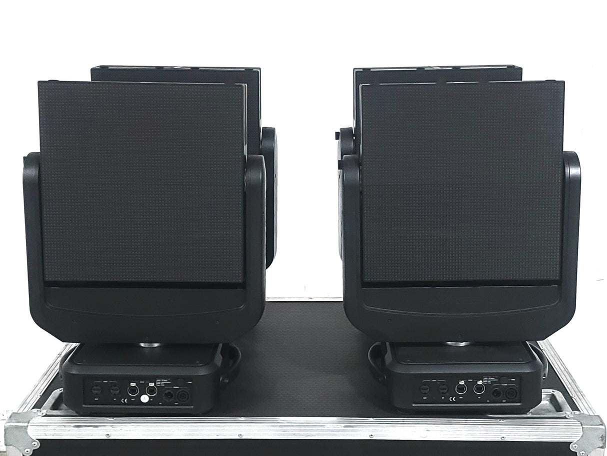 (4) Ayrton Dream Panel Twin Moving LED Lights w/ (4) PSU Cables in Wheeled Hard Case