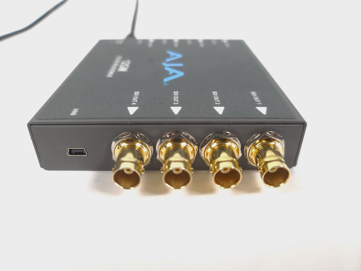 AJA 12GM 12G-SDI Mux/Demux w/ PSU