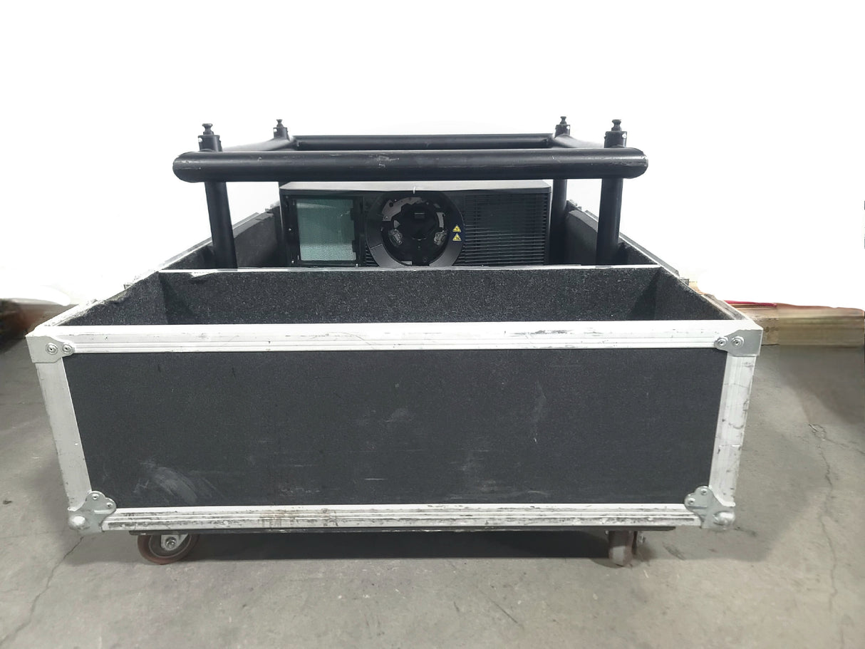 Christie D12HD-H (Lamp 1 396, Lamp 2 296 Hours) 10,000 Lumens HD 0.95" DLP x 1 1080P Large Venue Projector (NO LENS) In Wheeled Road Case