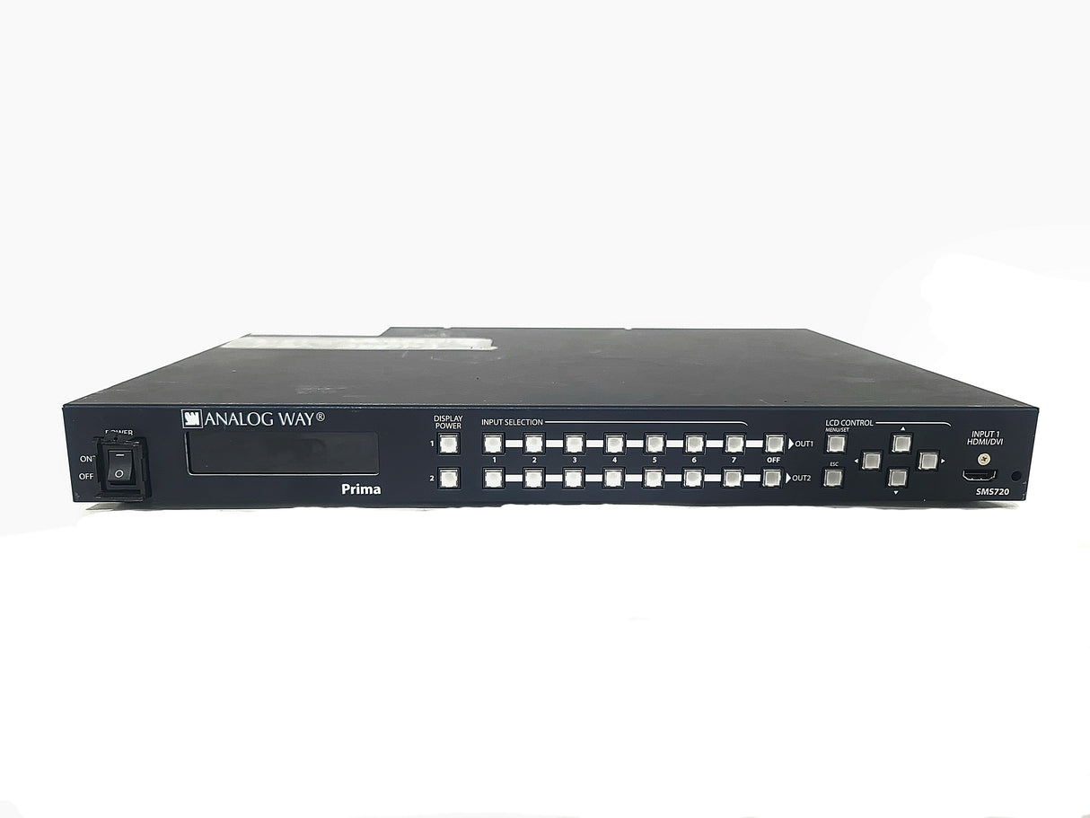 Analog Way Prima SMS720 Series 7x2 Seamless Matrix Video Switcher