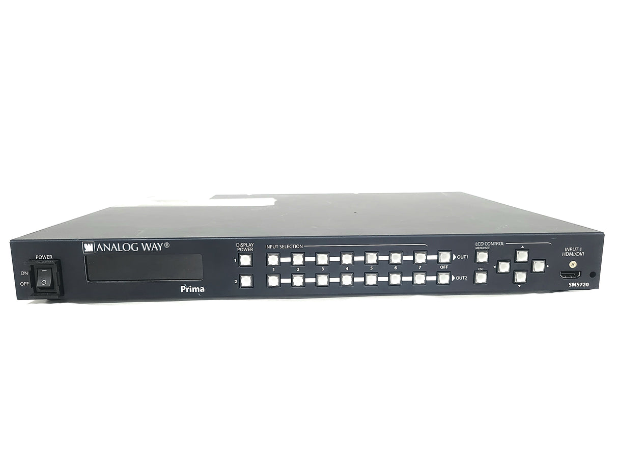 Analog Way Prima SMS720 Series 7x2 Seamless Matrix Video Switcher
