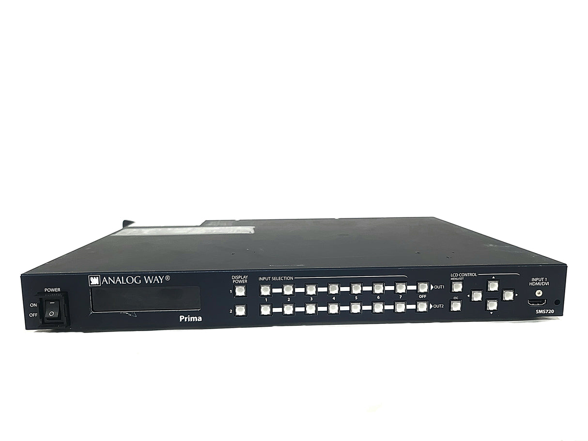 Analog Way Prima Series SMS720 7x2 Seamless Matrix Video Switcher