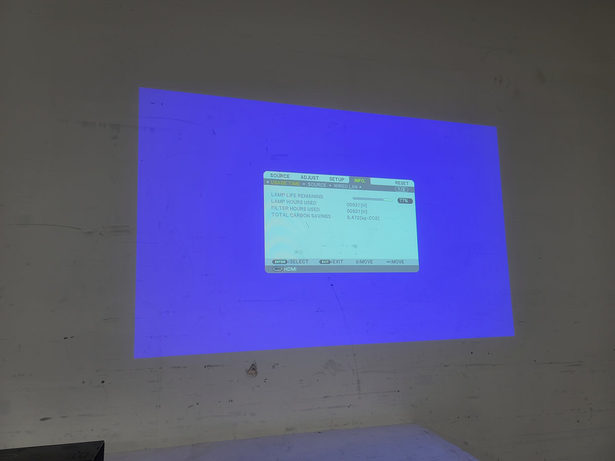 (2) NEC NP-M300W 3,000 Lumens WXGA 0.59" 3LCD Portable LCD Projector