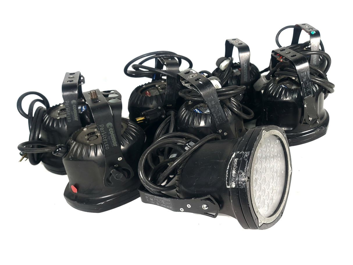 (8) Coemar ParLite LED Lights (Black)