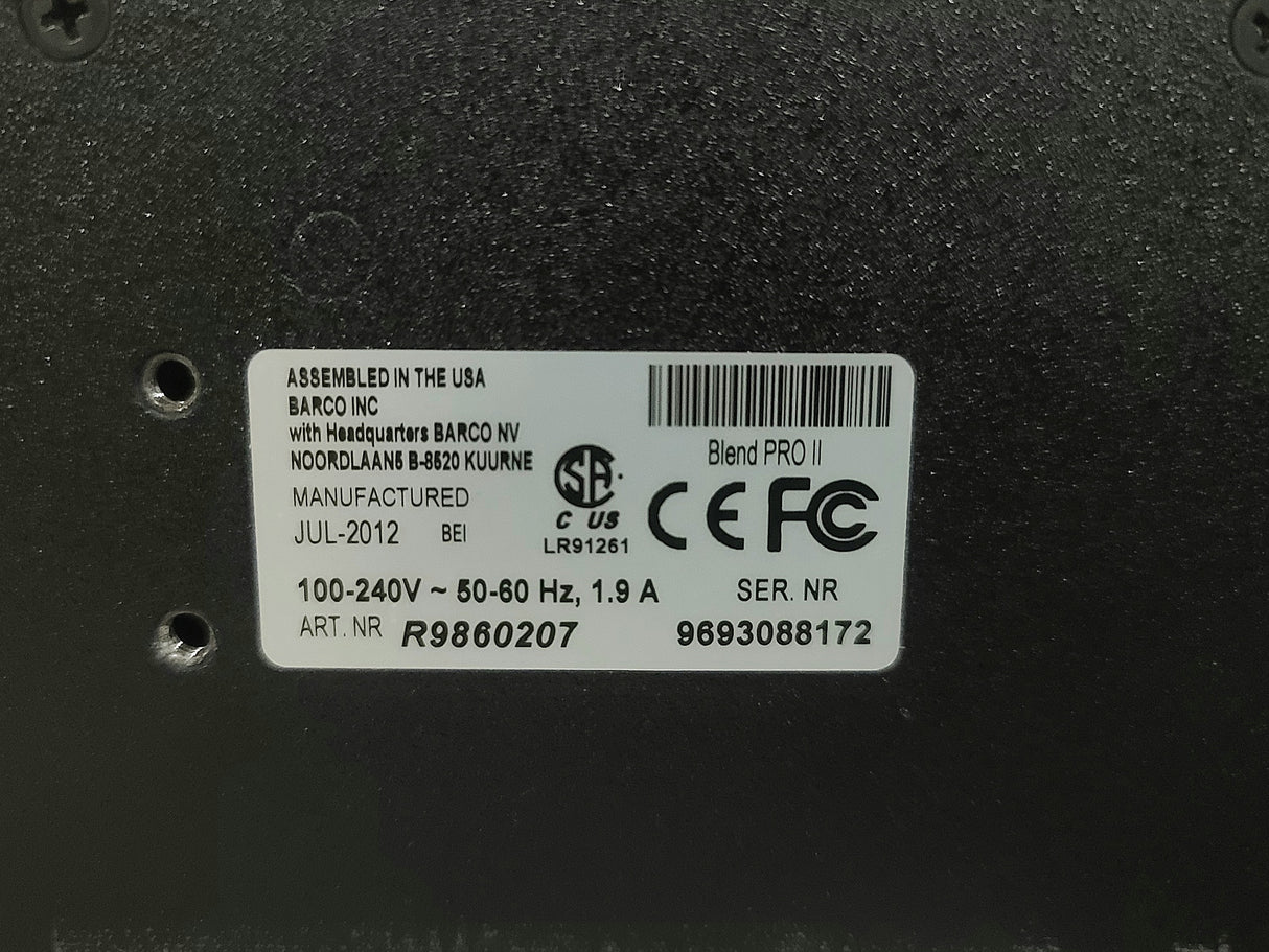 BARCO R9860207 BlendPRO II Video Processor
