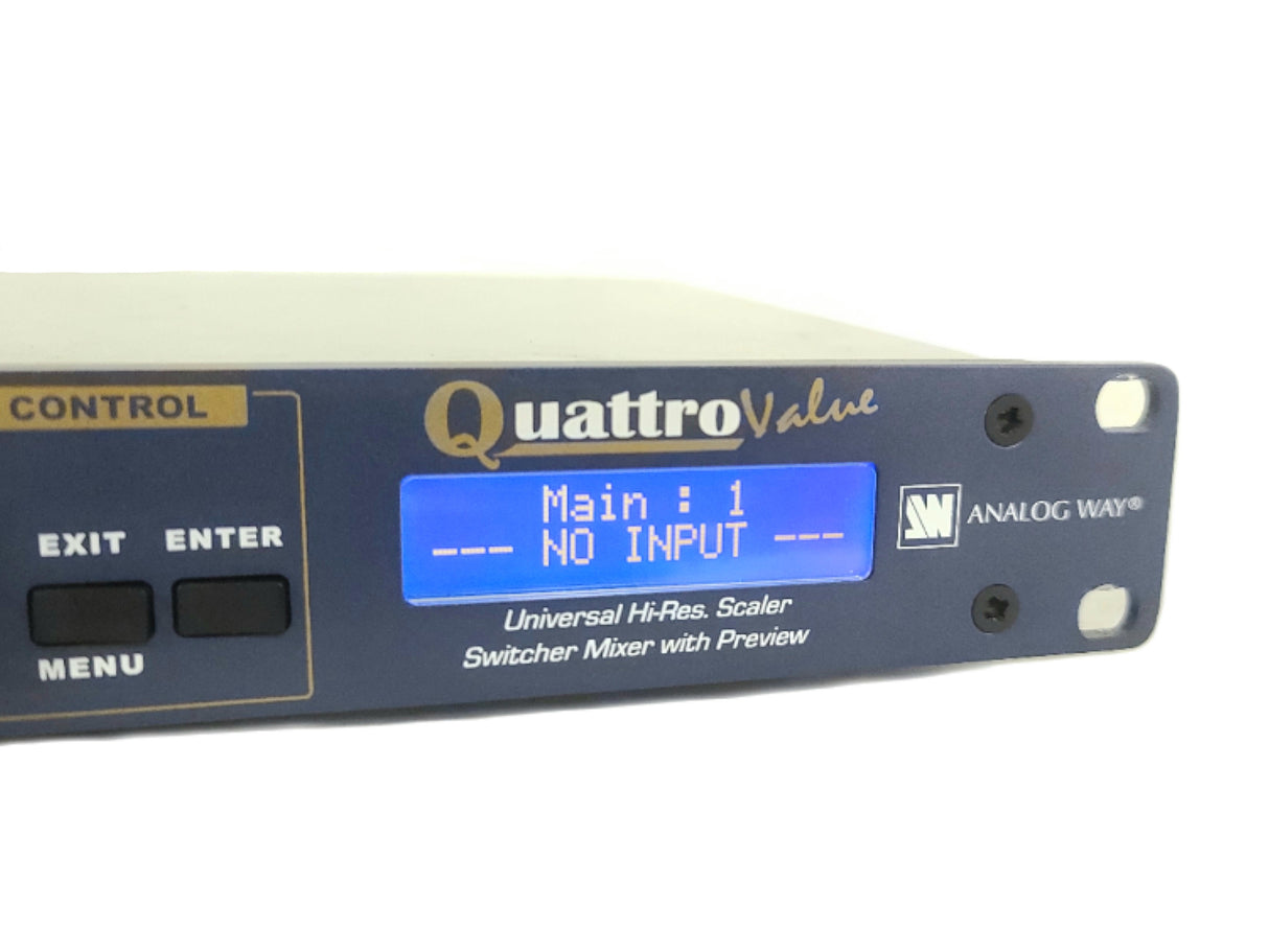 Analog Way QXE421 Universal Hi-Res Scaler Switcher Mixer