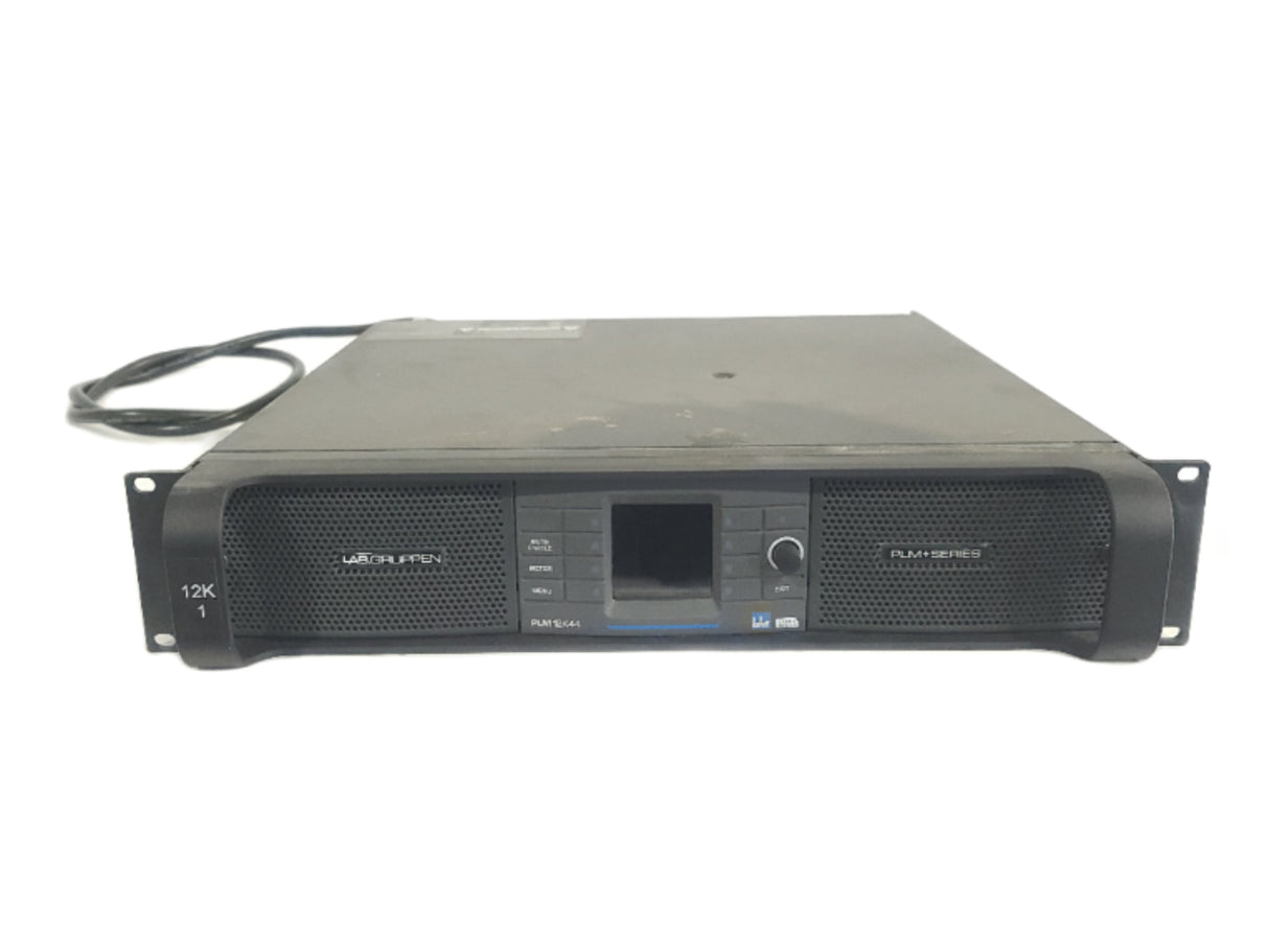 Lab Gruppen PLM 12K44 SP_002 12,000 Watt Amplifier with 4 Flexible Output Channels on SpeakON Connectors, LAKE Digital Signal Processing and Digital Audio Networking for Touring Applications