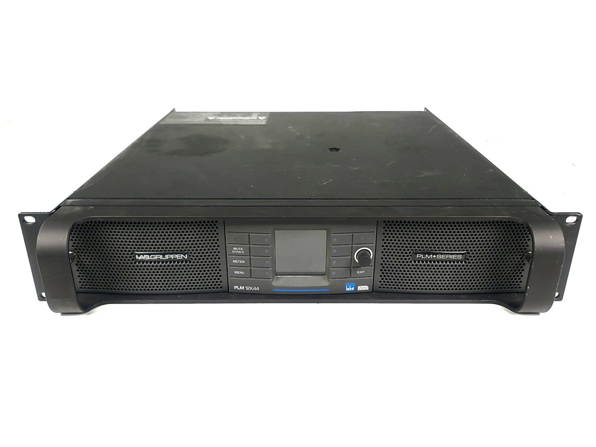 Lab Gruppen PLM5K44 BP 5,000 Watt Amplifier w/ 4 Flexible Output Channels, Lake Digital Signal Processing and Digital Audio Networking for Touring Applications
