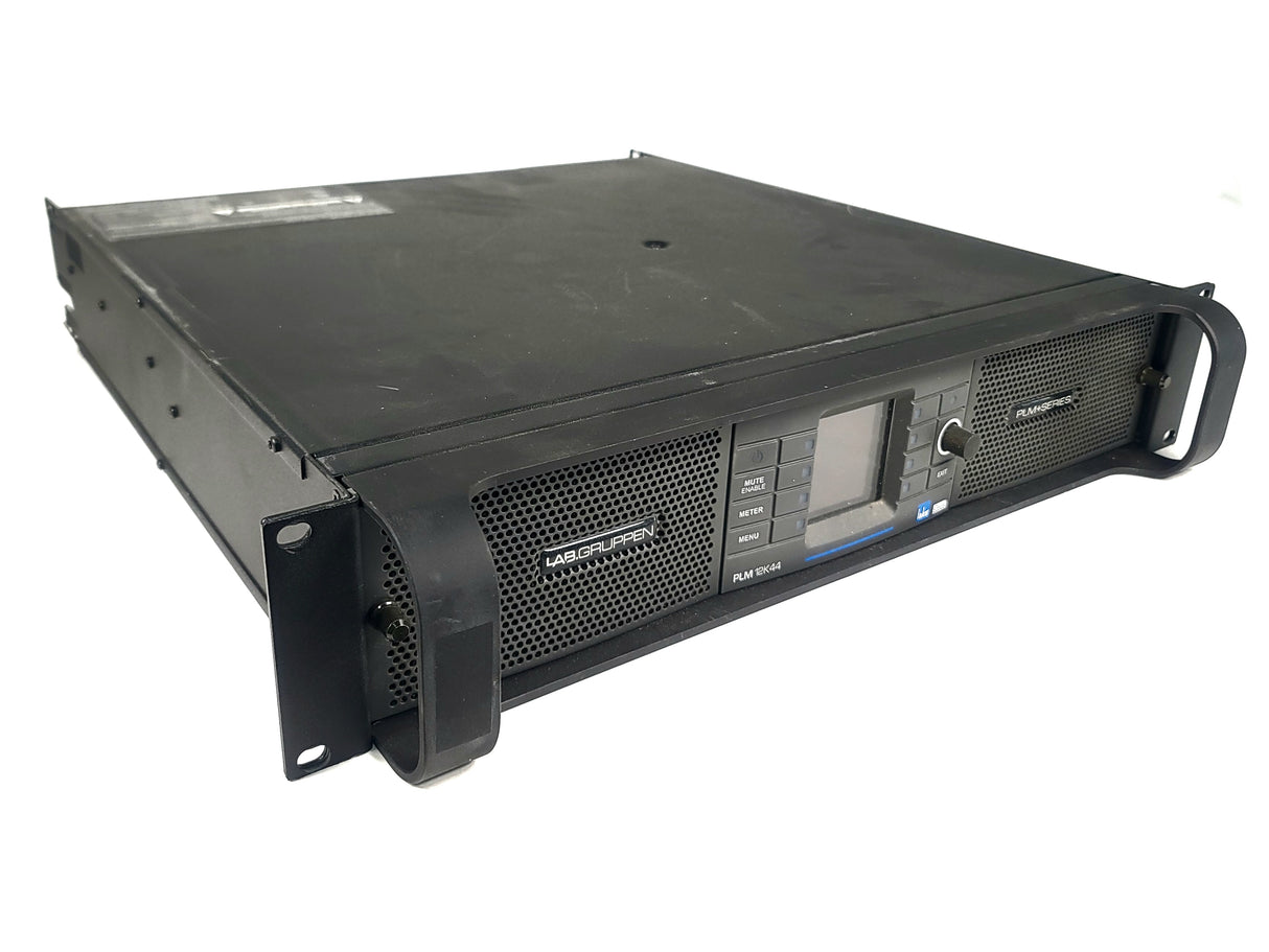 Lab Gruppen PLM5K44 BP 5,000 Watt Amplifier w/ 4 Flexible Output Channels, Lake Digital Signal Processing and Digital Audio Networking for Touring Applications