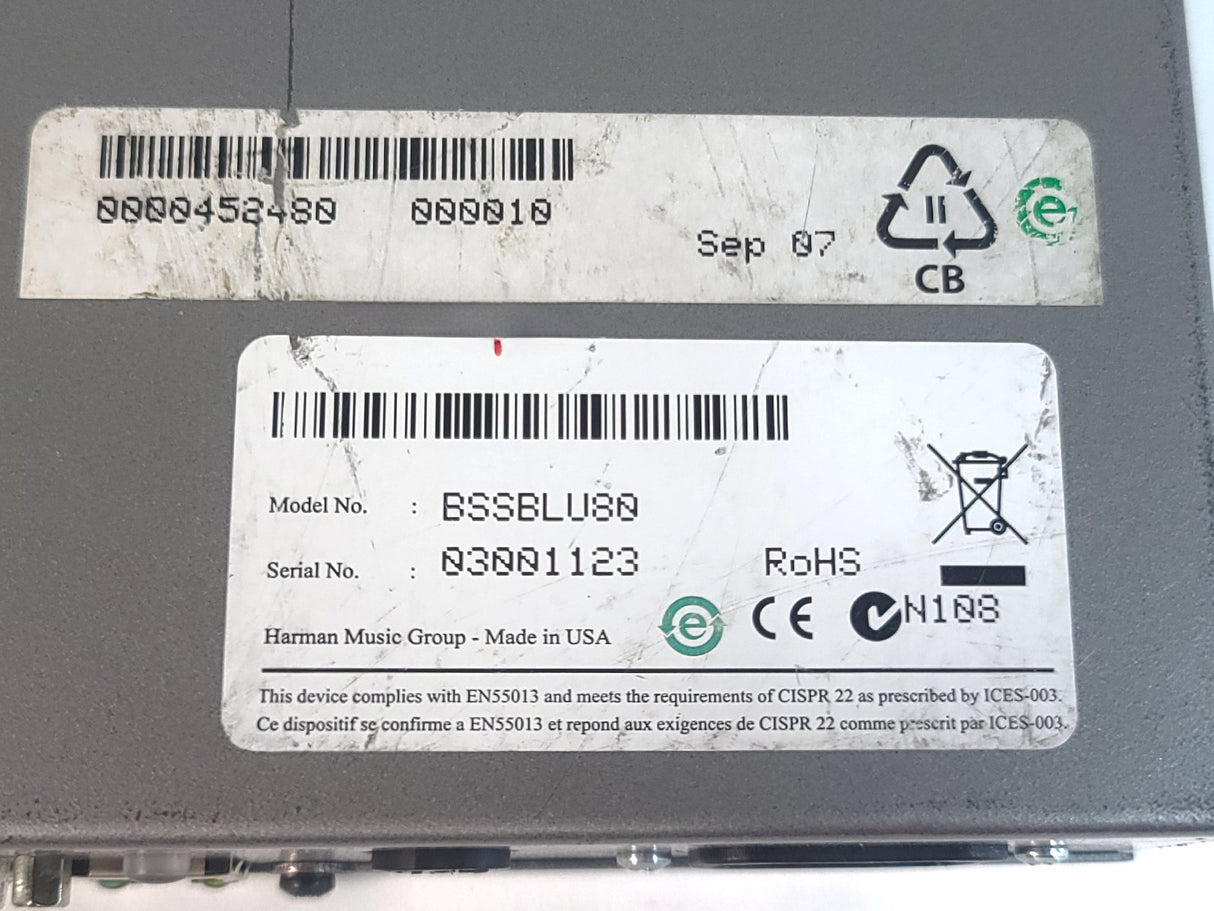 BSS Audio Soundweb BLU-80 Signal Processor