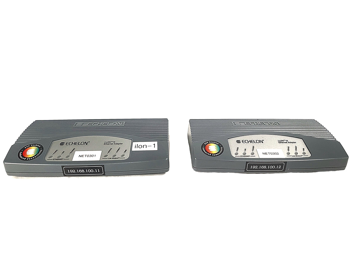 (2) ECHELON i.LON 10 Ethernet Adapters