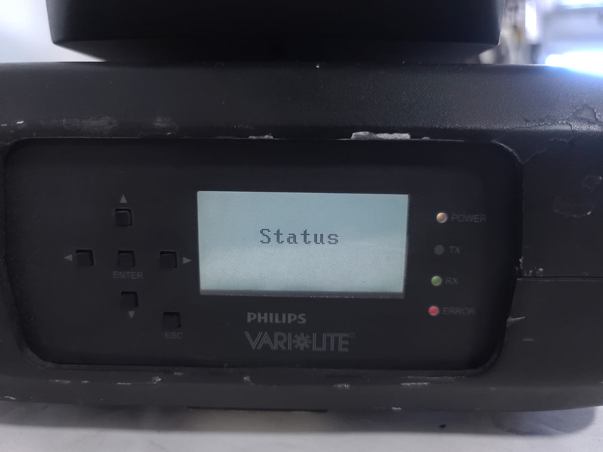 (2) Vari-Lite VLX Wash Moving Head Lights w/ (4) Mounting Brackets & Mounting Clamp in Wheeled Road Case