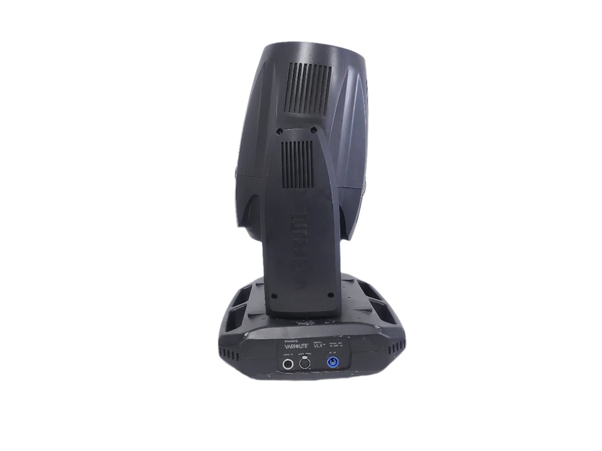 (2) Vari-Lite VLX Wash Moving Head Lights w/ (4) Mounting Brackets & (4) Mounting Clamp in Wheeled Road Case