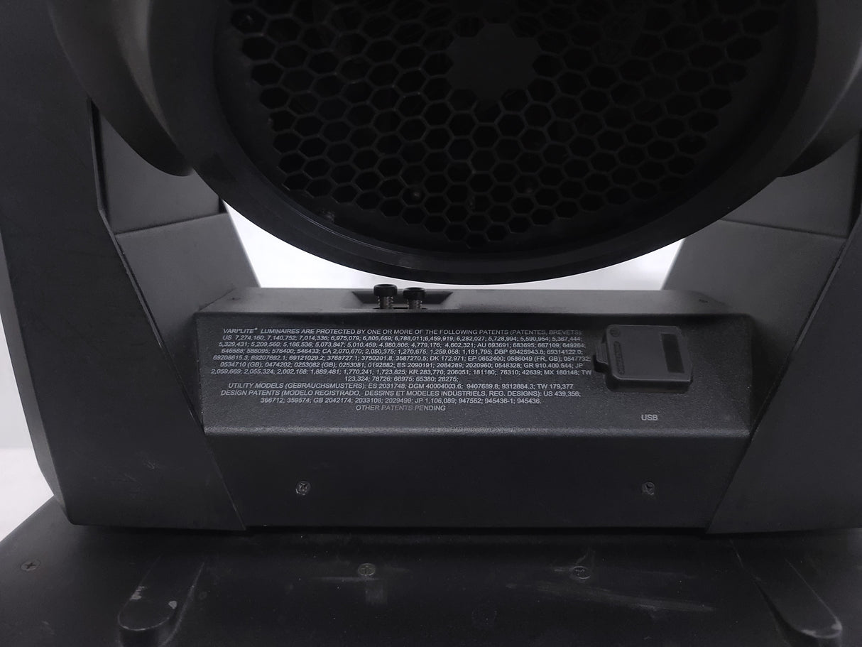 (2) Vari-Lite VLX Wash Moving Head Lights w/ (4) Mounting Brackets in Wheeled Road Case