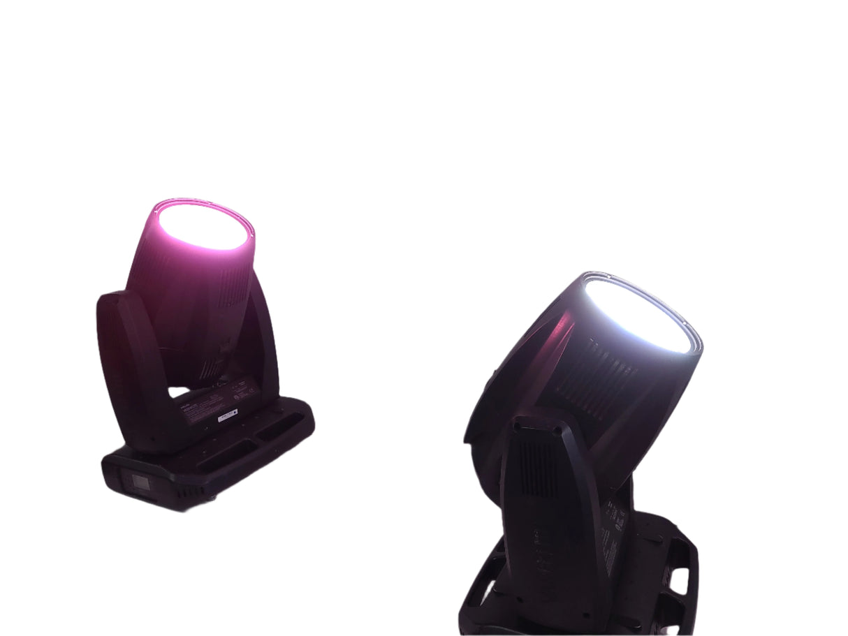 (2) Vari-Lite VLX Wash Moving Head Lights w/ (4) Mounting Brackets & (4) Mounting Clamp in Wheeled Road Case