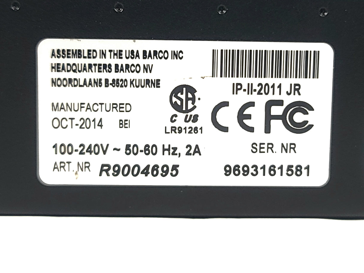 Barco Folsom R9004695 ImagePRO‑II Jr All‑in‑One Video Scaler, Scan Converter & Switcher