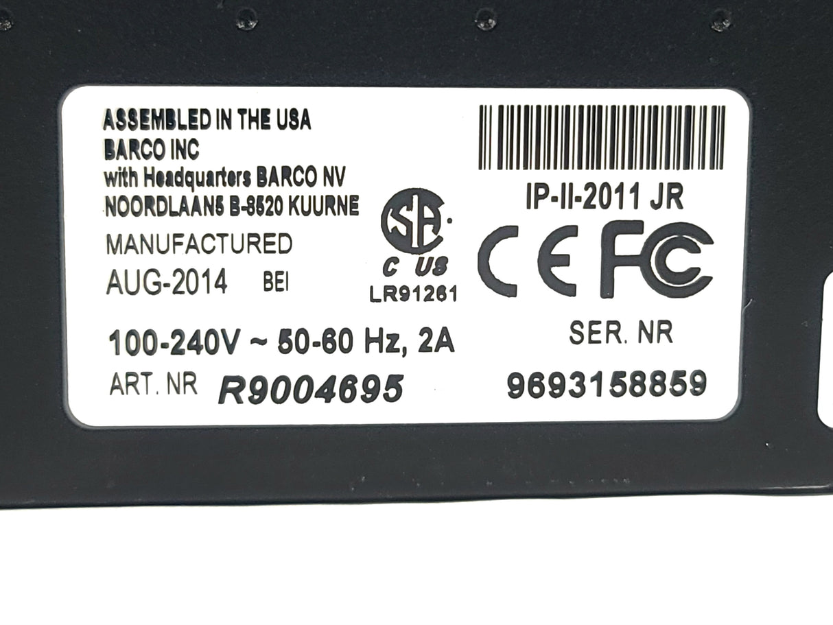 Barco Folsom R9004695 ImagePRO‑II Jr All‑in‑One Video Scaler, Scan Converter & Switcher