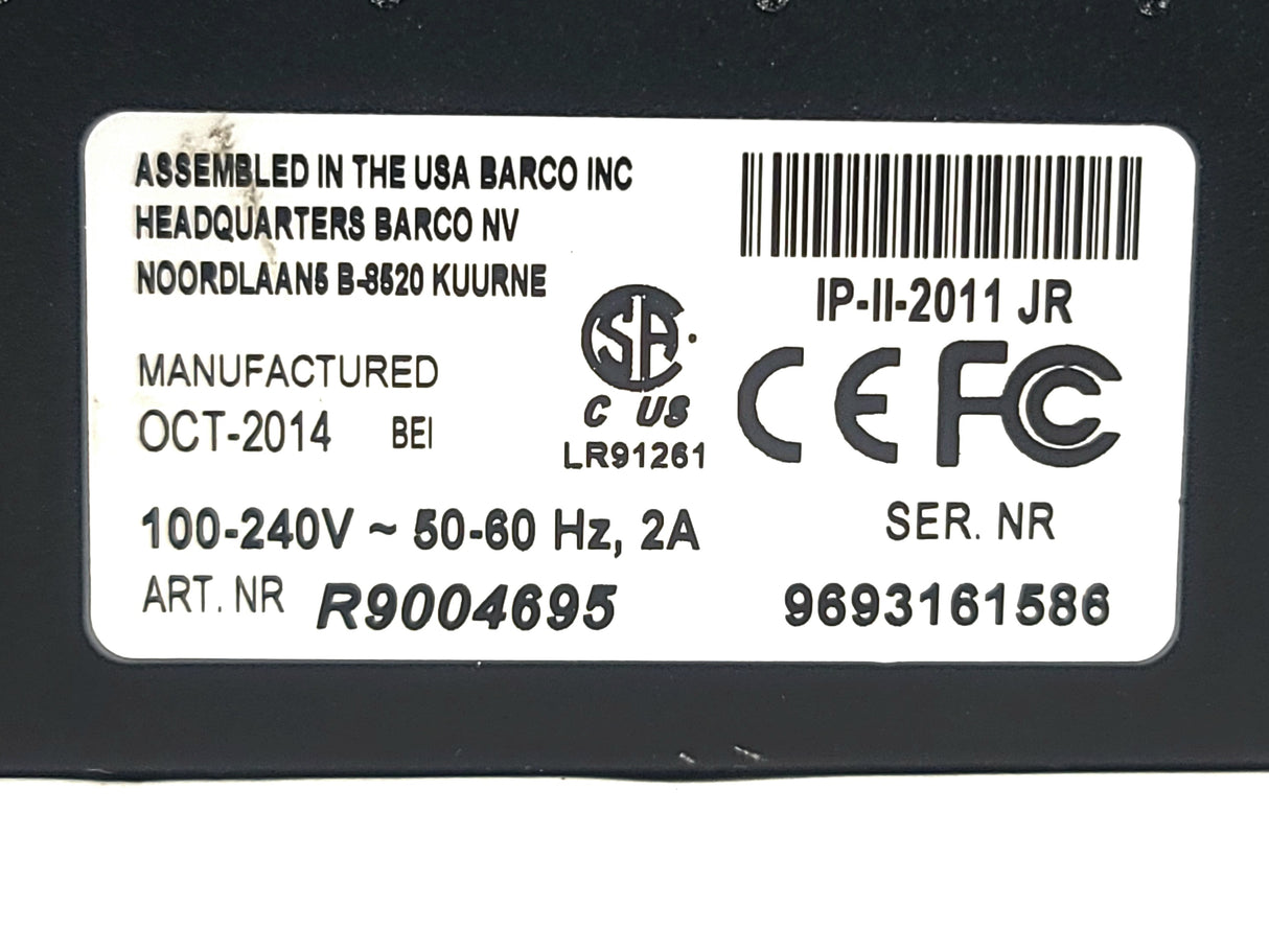 Barco Folsom R9004695 ImagePRO‑II Jr All‑in‑One Video Scaler, Scan Converter & Switcher