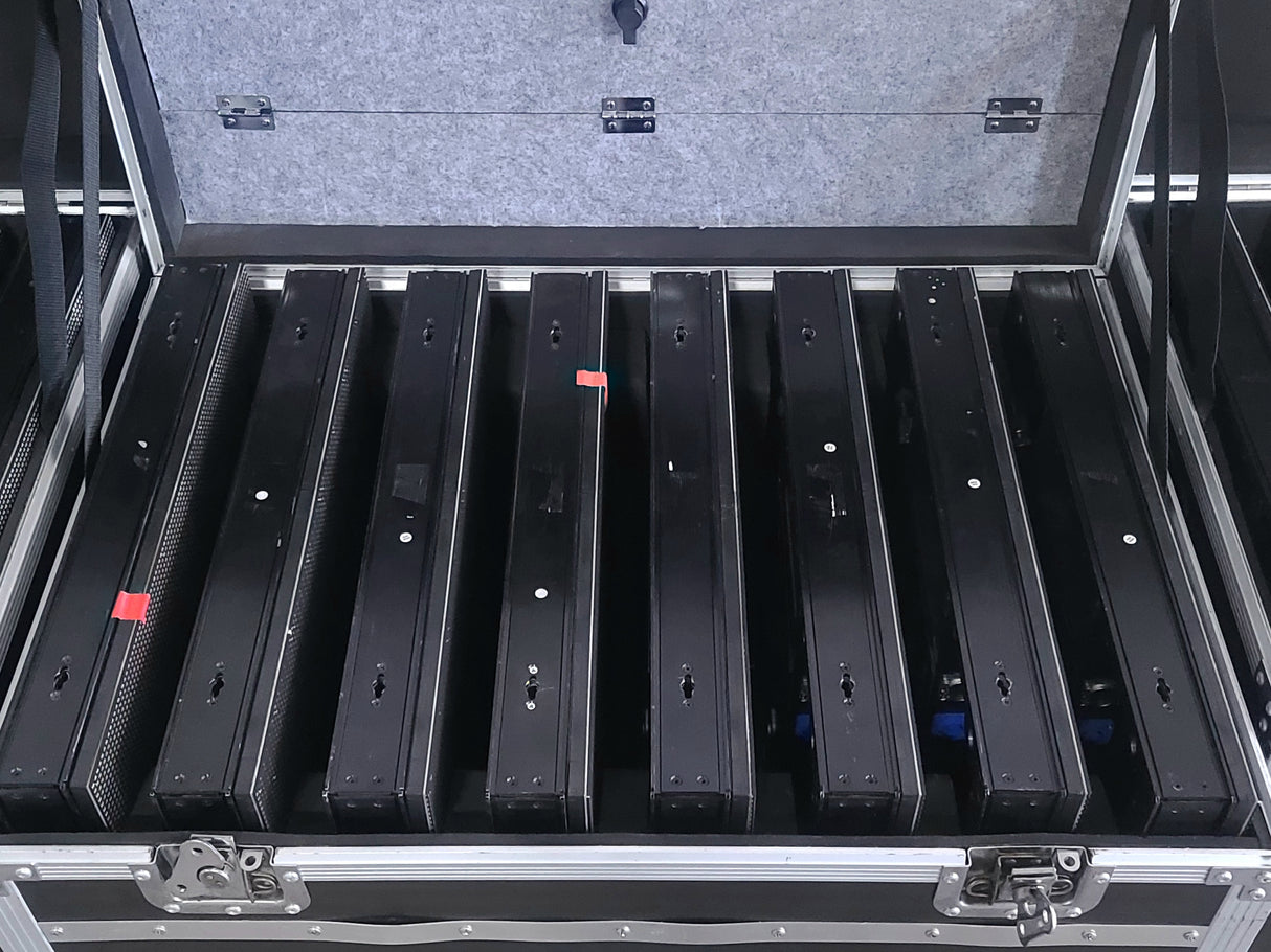 (24 Panels) Chauvet PVP S5 LED Video Wall w/ Ethercons & Jumper Cables in Wheeled Road Case