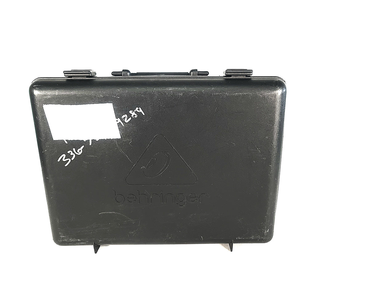 (3) Behringer XM1800S Wired Microphones w/ (3) Microphone Clips in Hard Carry Case