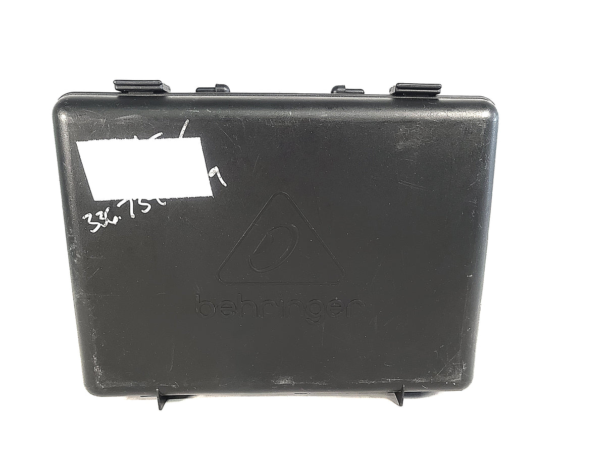 (3) Behringer XM1800S Wired Microphones w/ (3) Microphone Clips in Hard Carry Case