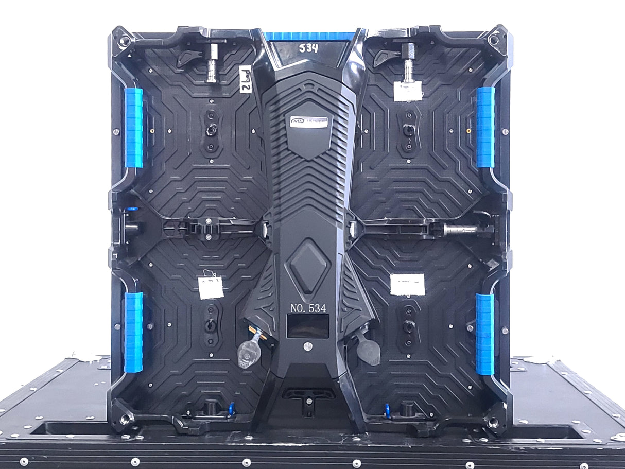 (120) Refresh LED 3.9mm 500x500 Indoor LED VIdeo Wall Panels w/ Cables & Hardware in (17) Wheeled Road Cases