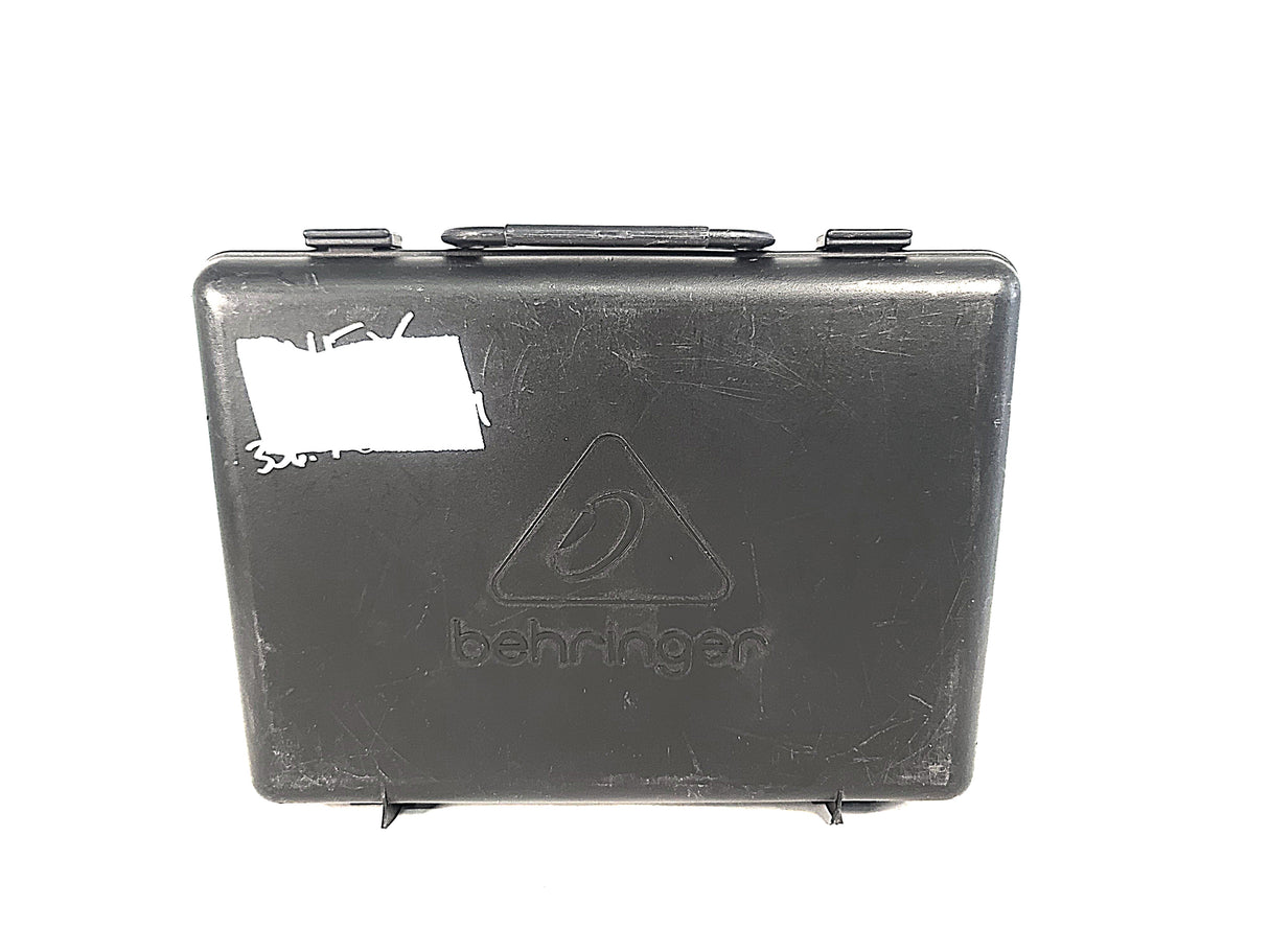 (3) Behringer XM1800S Wired Microphones w/ (3) Microphone Clips in Hard Carry Case