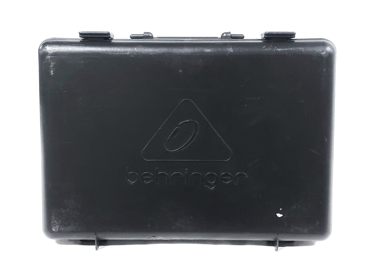 (3) Behringer XM1800S Wired Microphones (BAD RATTLING) w/ (3) Microphone Clips in Hard Carry Case