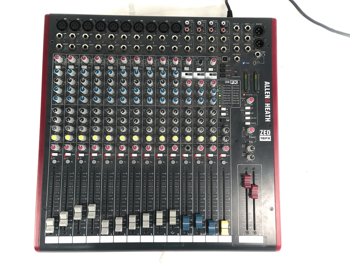 Allen & Heath ZED16FX 16-Channel Audio Mixer W/USB