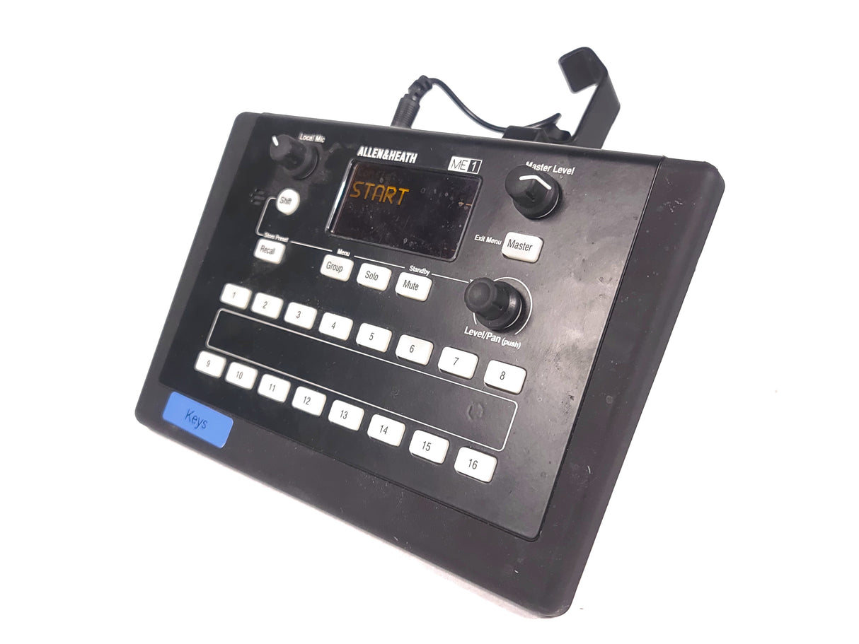 Allen & Heath ME1X Mixer w/ Mounting Bracket, Stand, & PSU Cable