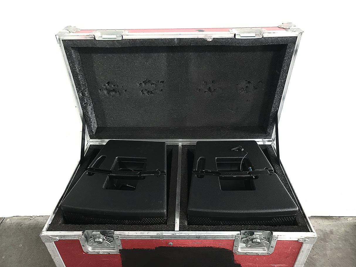 (2) JBL VRX932LA 12" Two-Way Line-Array System in LM Engineering Wheeled Road Case