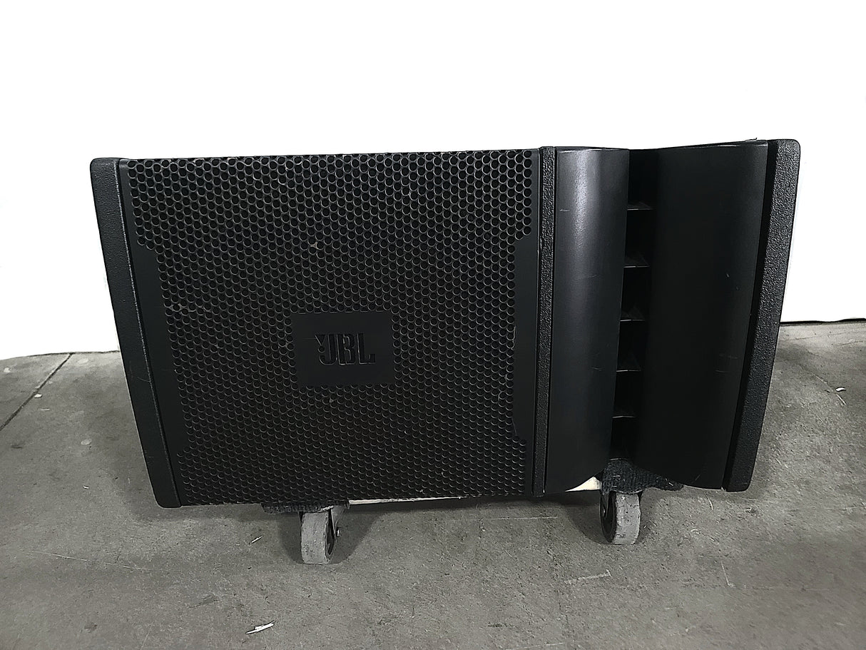 (2) JBL VRX932LA 12" Two-Way Line-Array System in LM Engineering Wheeled Road Case