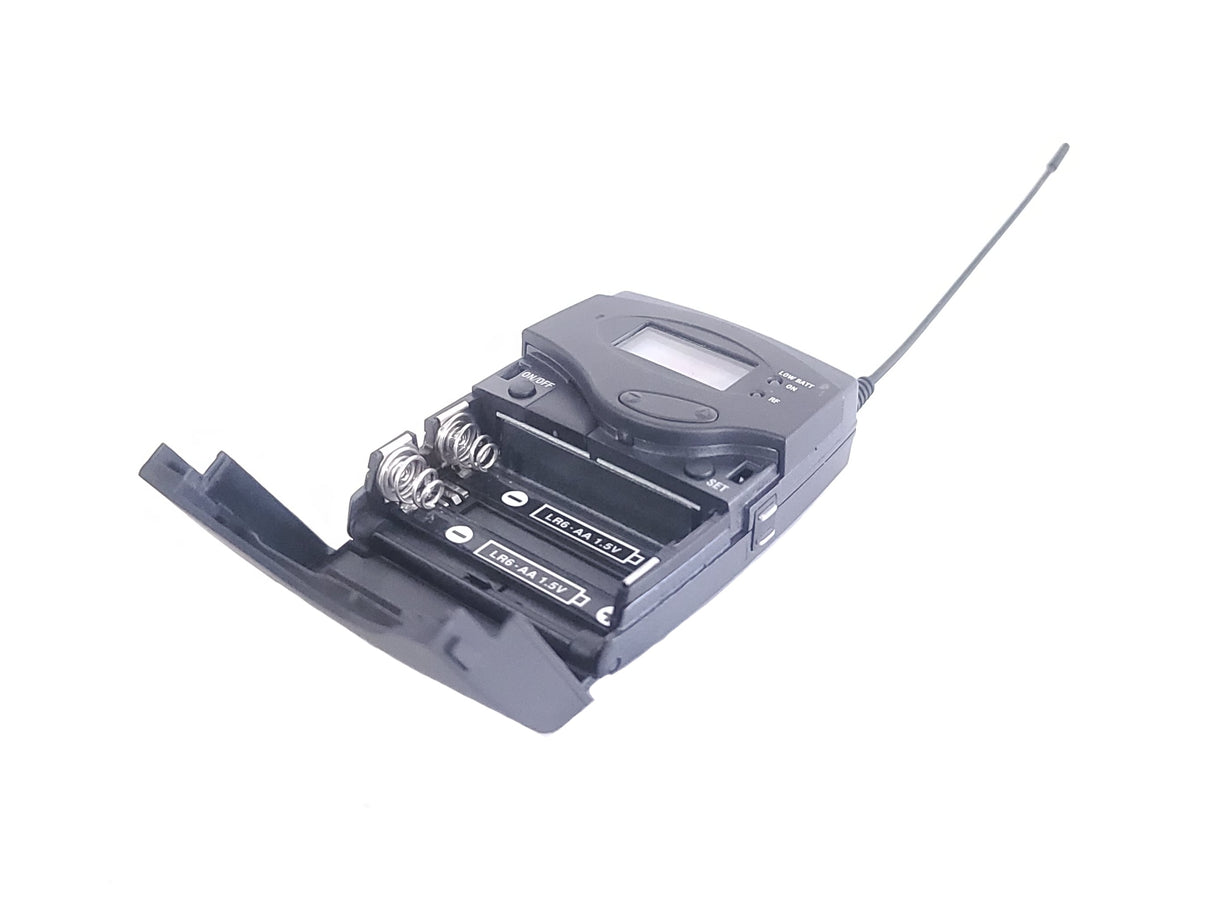 (2) Sennheiser EK 100 G3 Portable Diversity Receiver (A: 518-558 MHz) w/ Lavlier Microphones & XLR to TRS Male to pin 3.5 mm in Small Carry Case