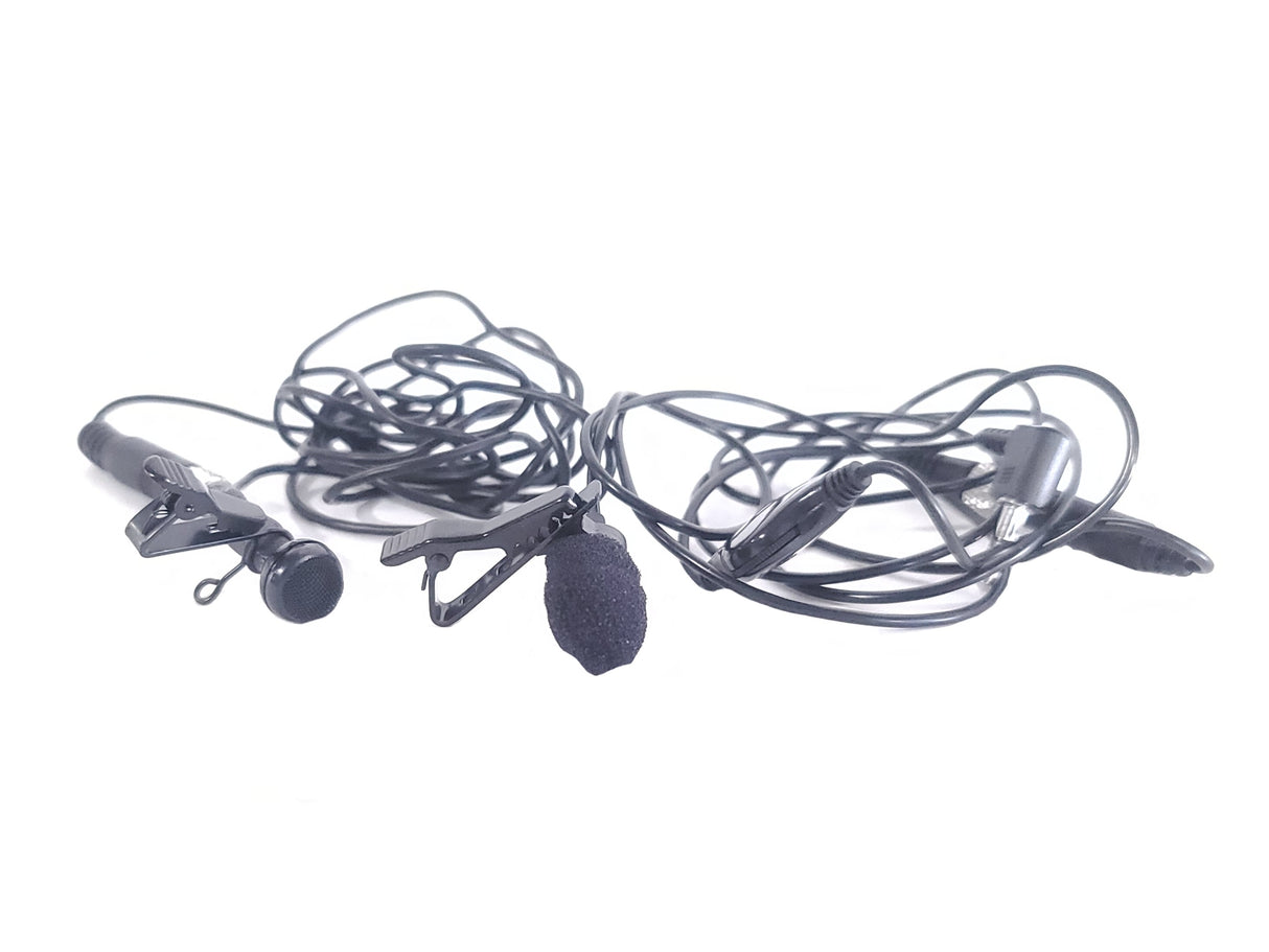 (2) Sennheiser EK 100 G3 Portable Diversity Receiver (A: 518-558 MHz) w/ Lavlier Microphones & XLR to TRS Male to pin 3.5 mm in Small Carry Case