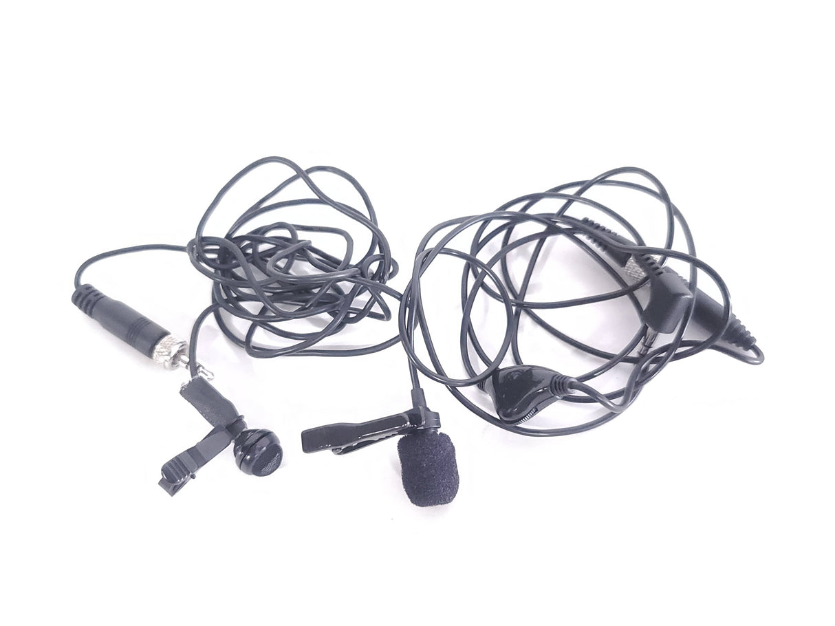 (2) Sennheiser EK 100 G3 Portable Diversity Receiver (A: 518-558 MHz) w/ Lavlier Microphones & XLR to TRS Male to pin 3.5 mm in Small Carry Case