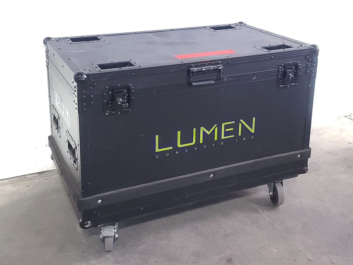 (60) Lumen Concept (500x1000) & (60) (500x500) 3.91 Outdoor IP65 LED Wall Panels (4500 NITS) w/ Accessories in (19) Wheeled Road Cases