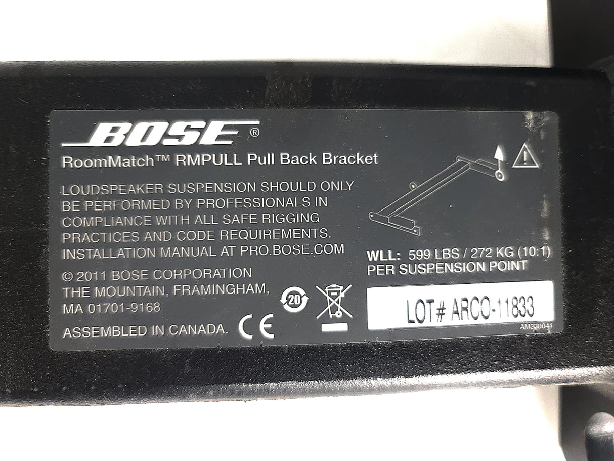 Bose Professional RoomMatch RMPULL Pull Back Bracket