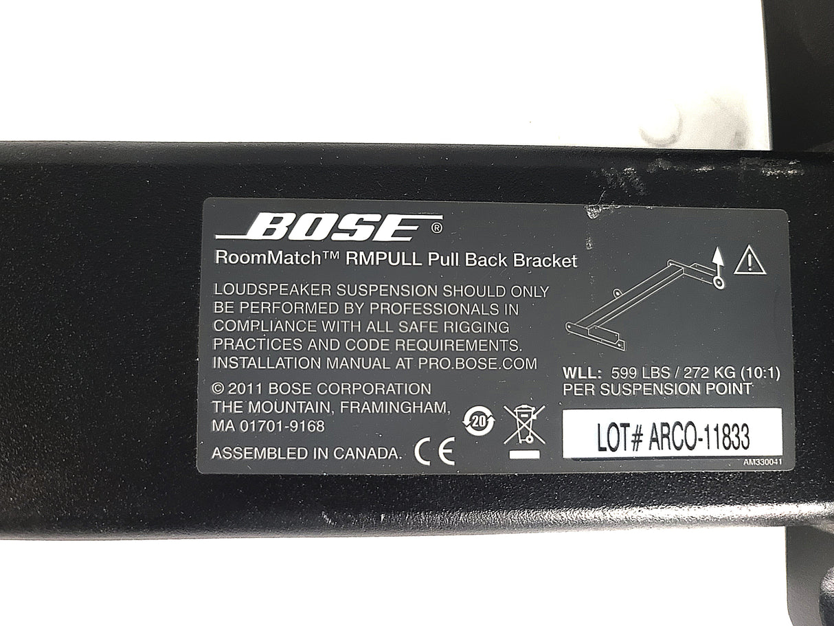 Bose Professional RoomMatch RMPULL Pull Back Bracket