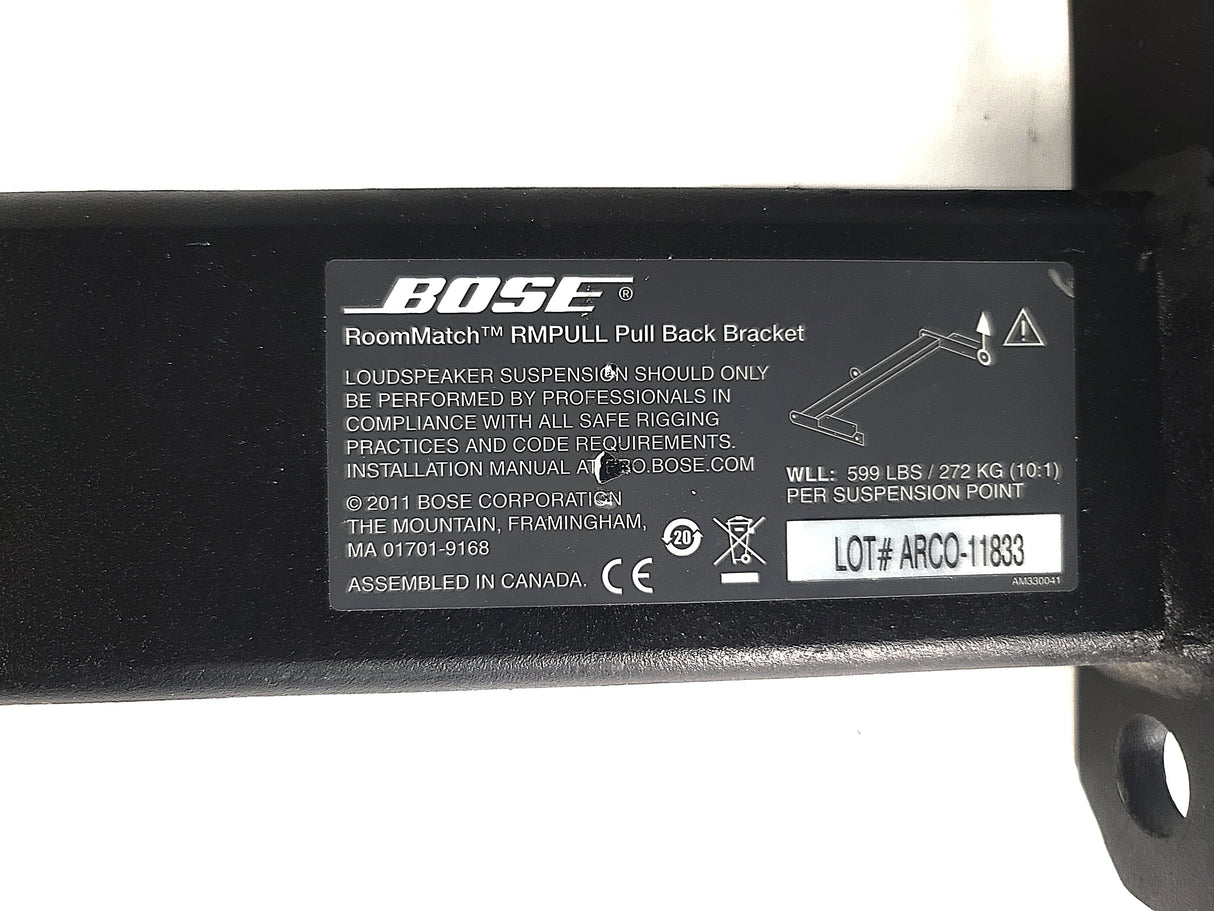 Bose Professional RoomMatch RMPULL Pull Back Bracket