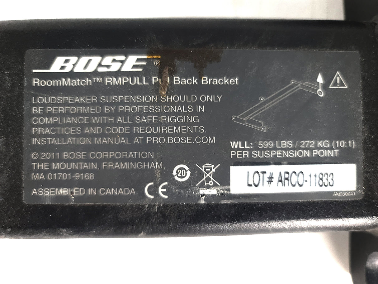 Bose Professional RoomMatch RMPULL Pull Back Bracket