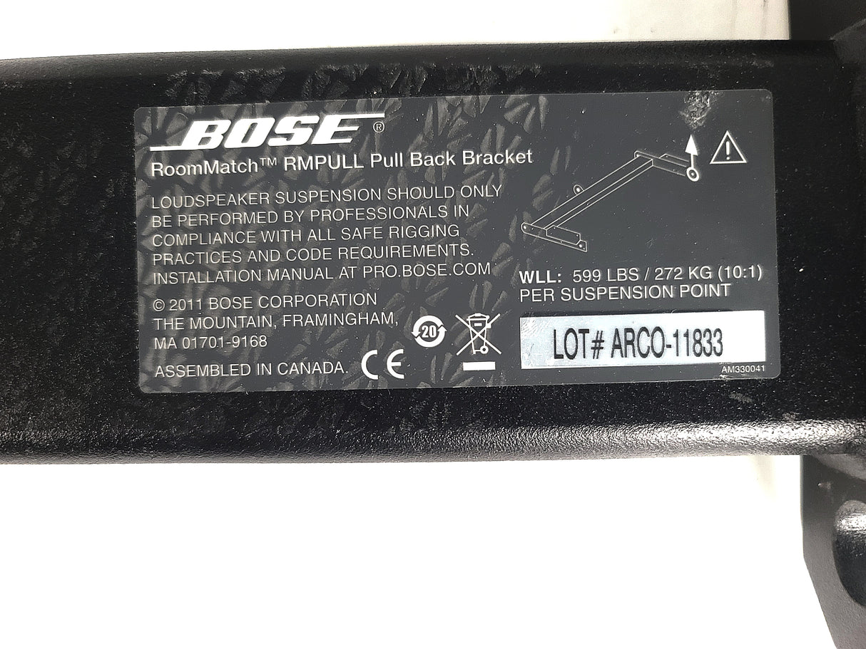 Bose Professional RoomMatch RMPULL Pull Back Bracket