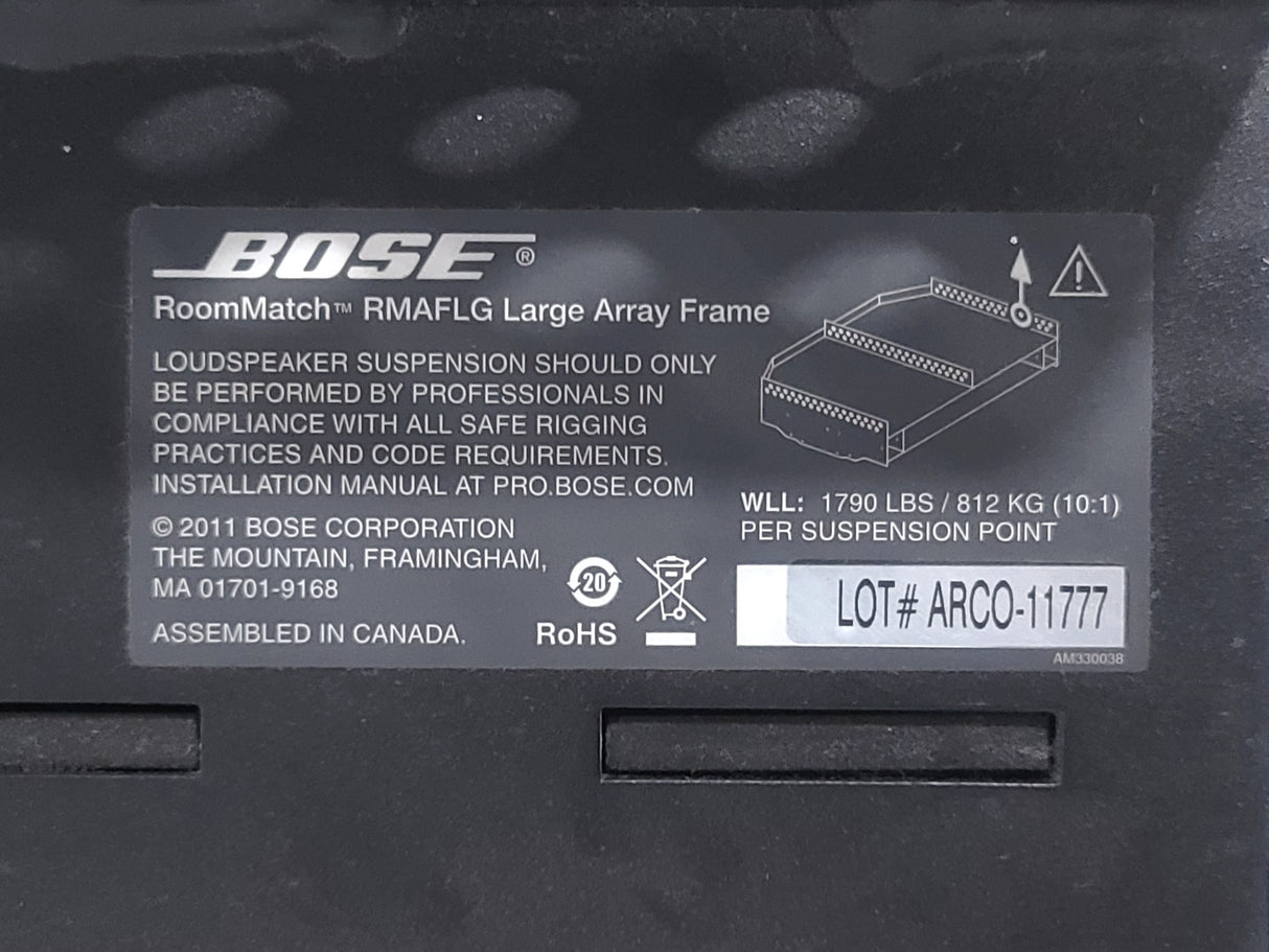 Bose Professional RoomMatch RMAFLG Large Array Frame