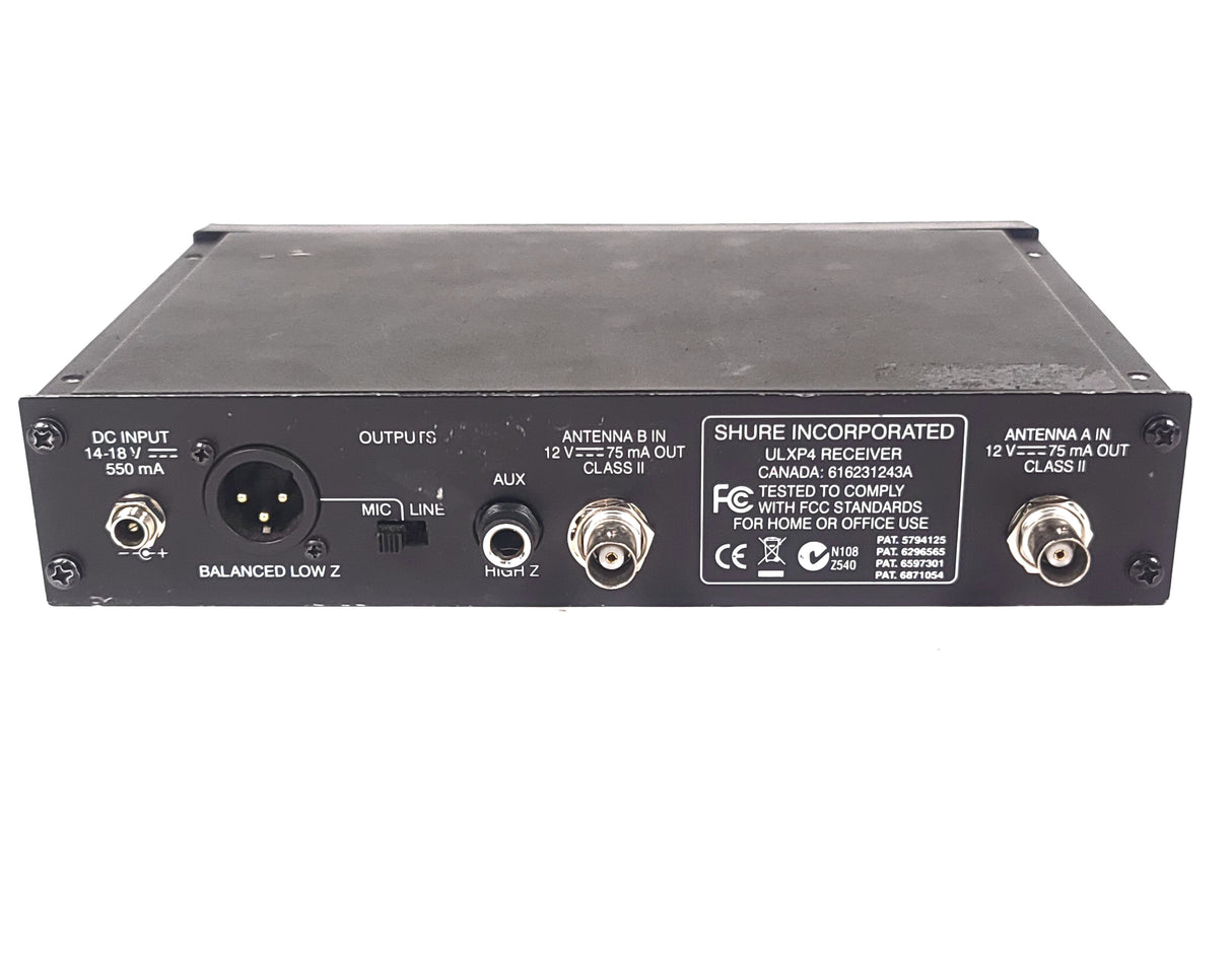 Shure ULXP4 Wireless Receiver Kit (J1: 554-590MHz) in Hard Carry Case