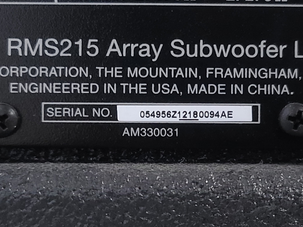 Bose RoomMatch RMS215 Dual 15" Passive Subwoofer with Fly Kit Side Plates