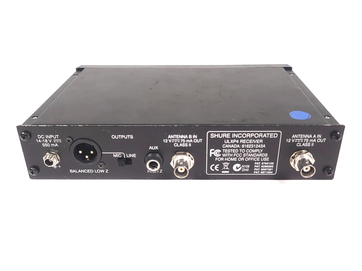 Shure ULXP4 Wireless Receiver Kit (J1: 554-590MHz) in Hard Carry Case