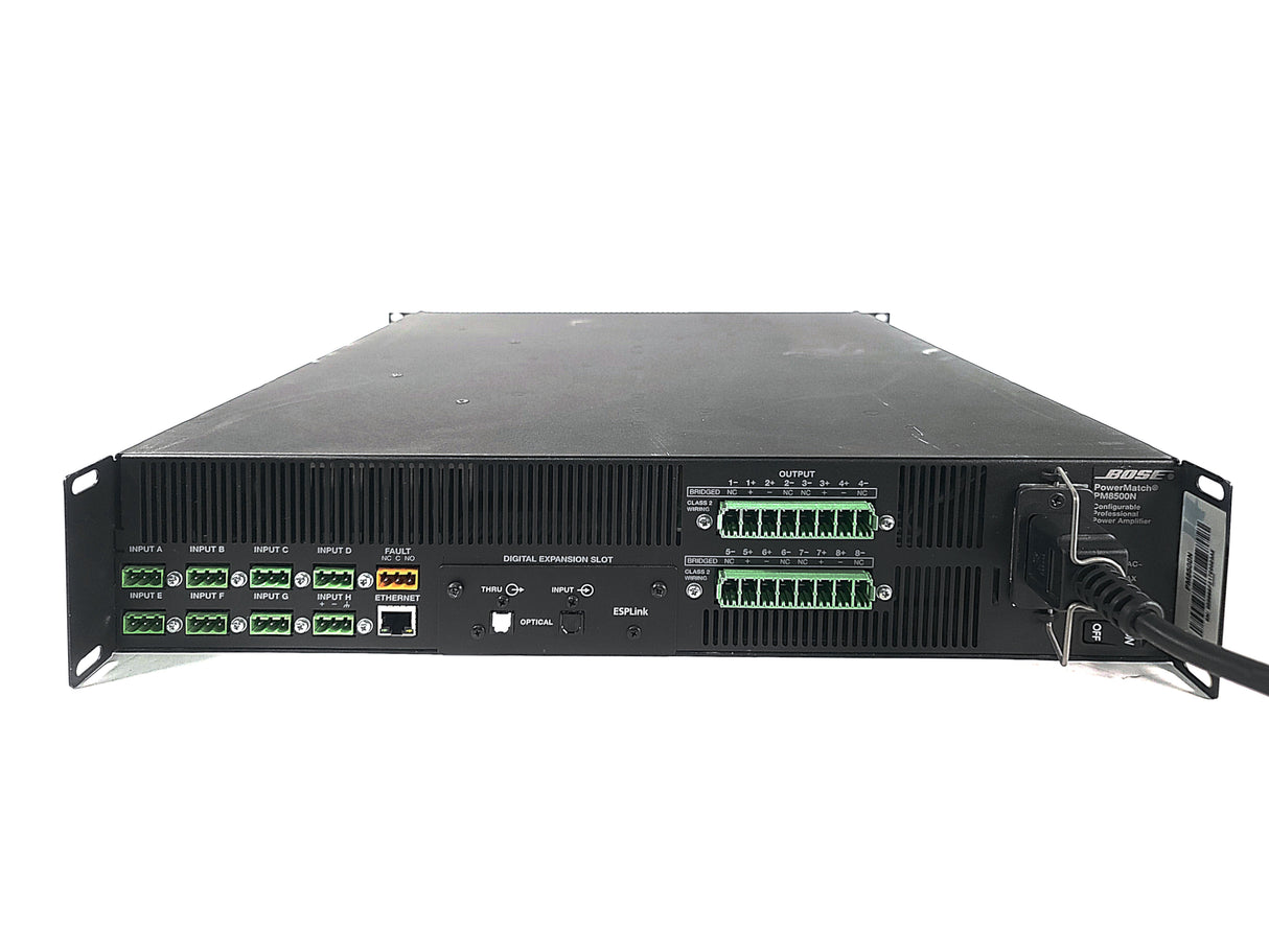Bose PowerMatch PM8500N Configurable Professional Power Amplifier (FAULT ISSUE/LOCKED)