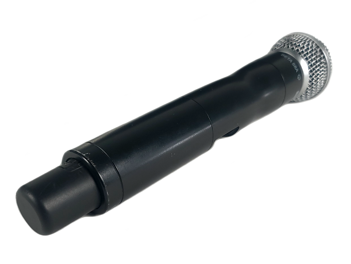 Shure UR4S Wireless Receiver Kit (J5: 578-638 MHz) w/ UR1 Body Pack, Shure Beta 58A Wireless Microphone & (2) Antennas in Hard Carry Case